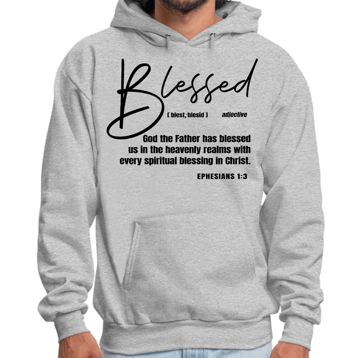 Mens Graphic Hoodie Blessed in Christ - Unisex | Hoodies