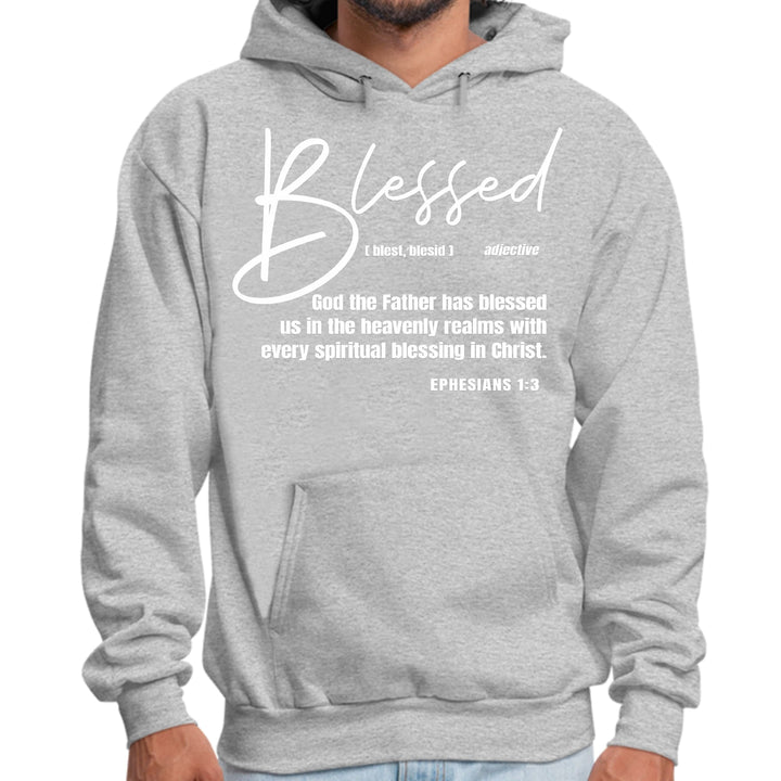 Mens Graphic Hoodie Blessed in Christ - Unisex | Hoodies