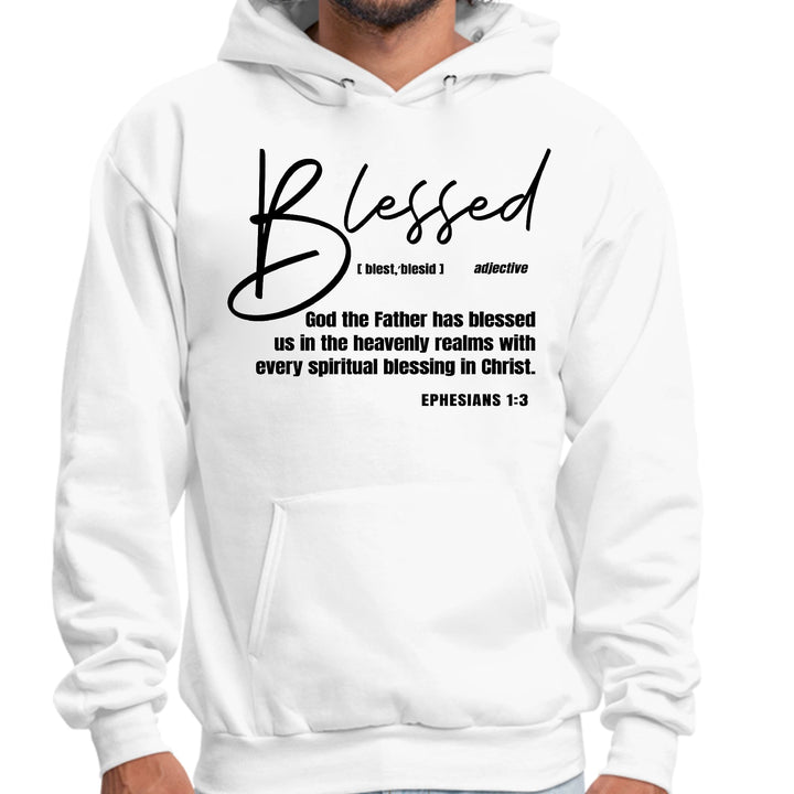 Mens Graphic Hoodie Blessed in Christ - Unisex | Hoodies