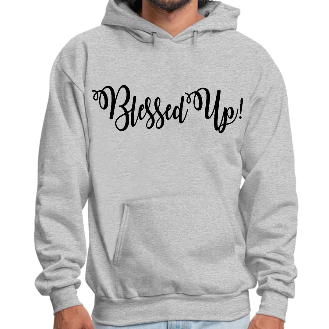 Mens Graphic Hoodie Blessed Up Quote Black Illustration - Unisex | Hoodies