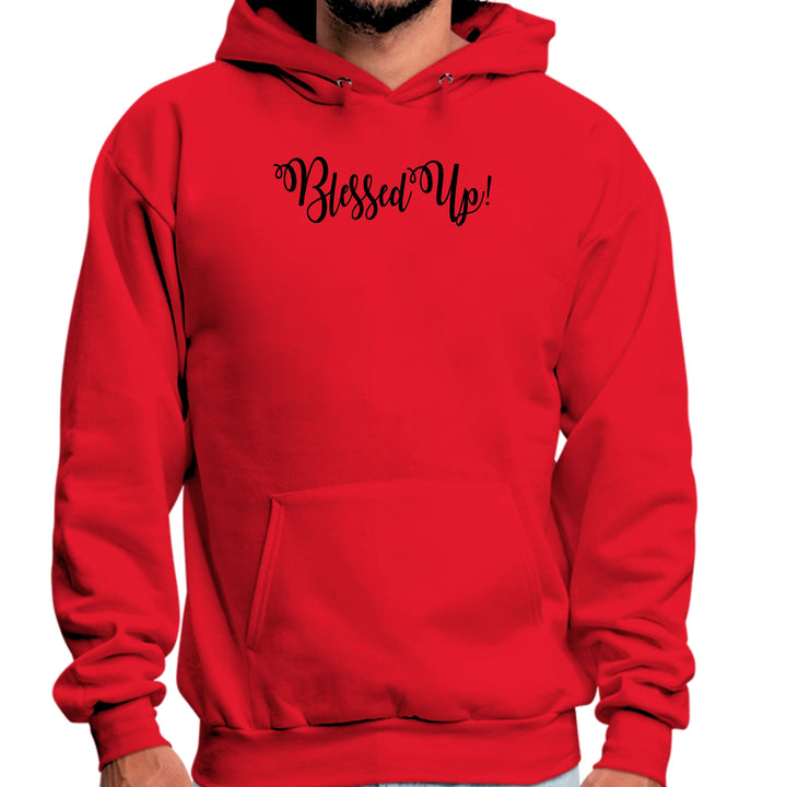 Mens Graphic Hoodie Blessed Up Quote Black Illustration - Unisex | Hoodies