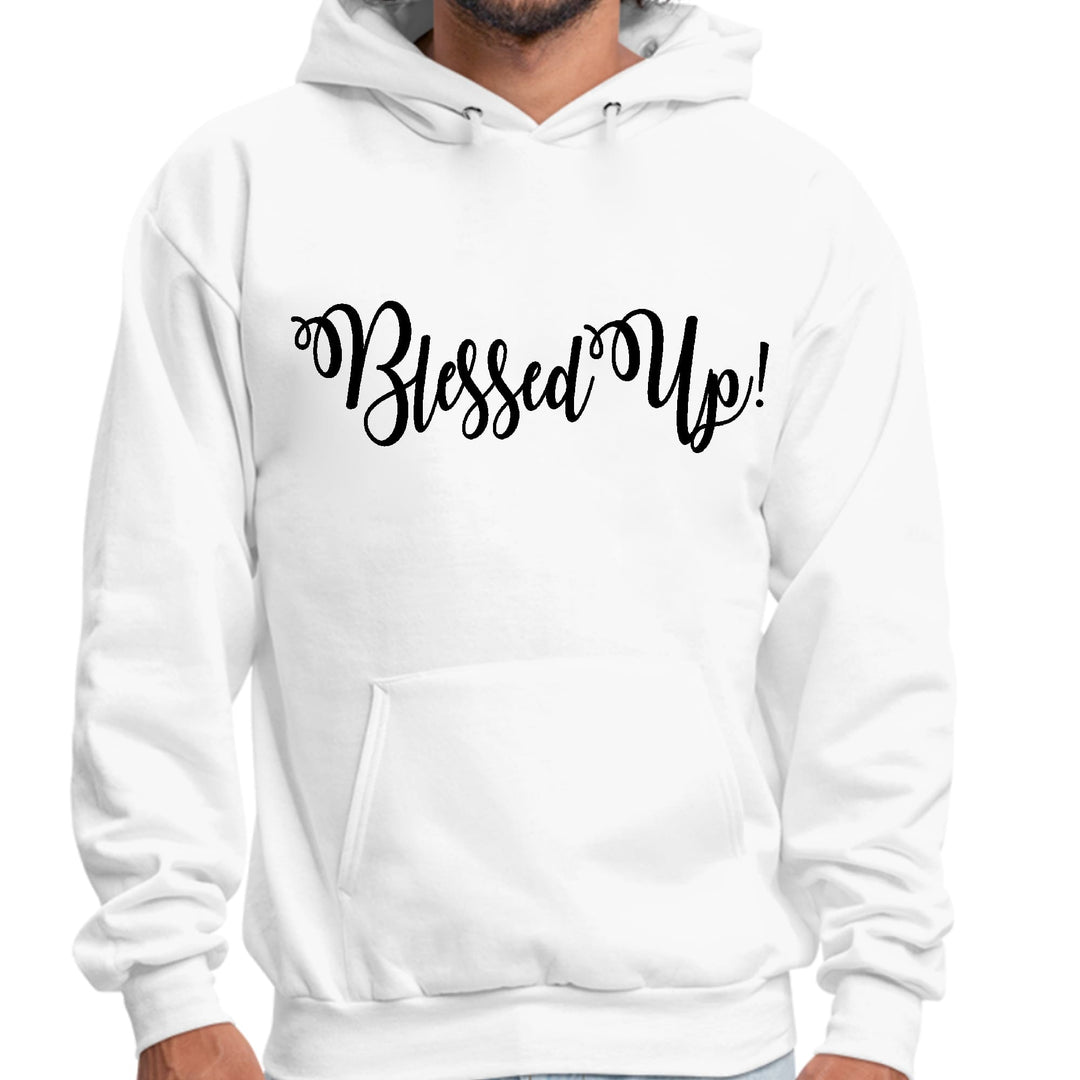 Mens Graphic Hoodie Blessed Up Quote Black Illustration - Unisex | Hoodies