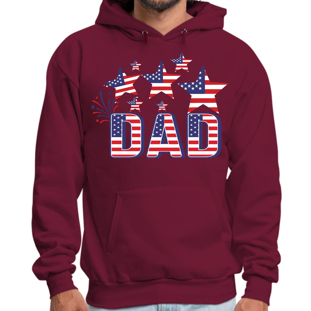 Mens Graphic Hoodie Dad Independence Day 4th of July Celebration - Unisex