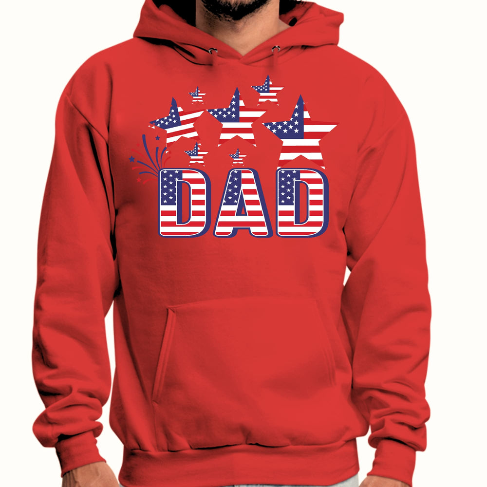 Mens Graphic Hoodie Dad Independence Day 4th of July Celebration - Unisex