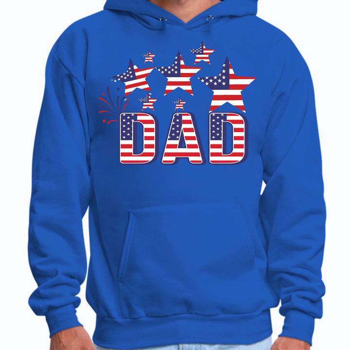 Mens Graphic Hoodie Dad Independence Day 4th of July Celebration - Unisex