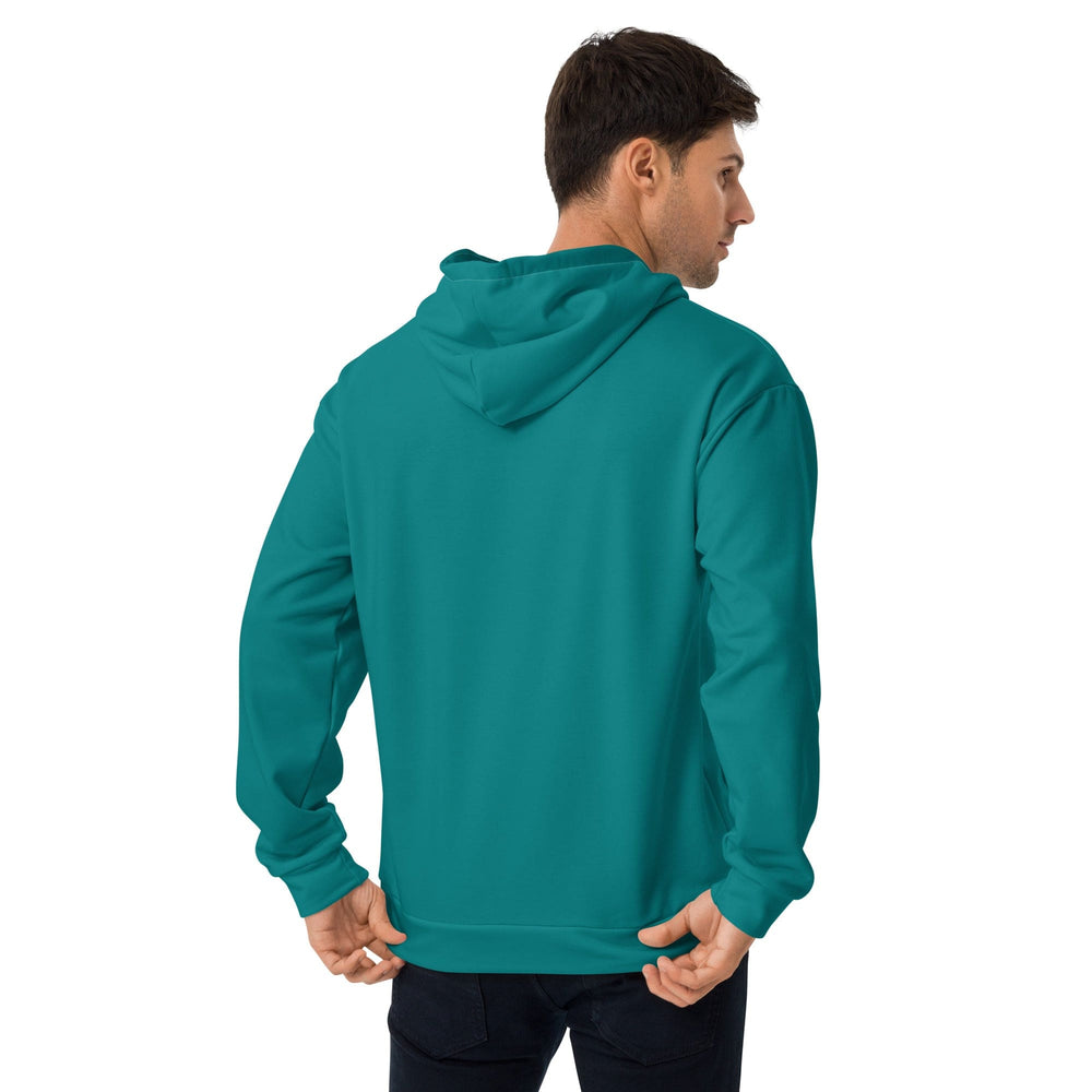 Mens Graphic Hoodie Dark Teal Green