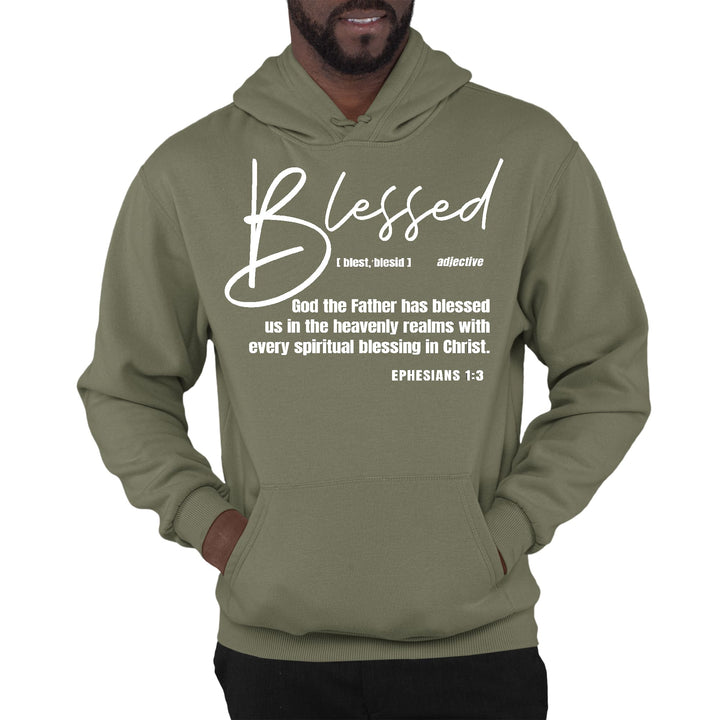 Mens Graphic Hoodie Ephesians - Blessed with Every Spiritual Blessing - Unisex