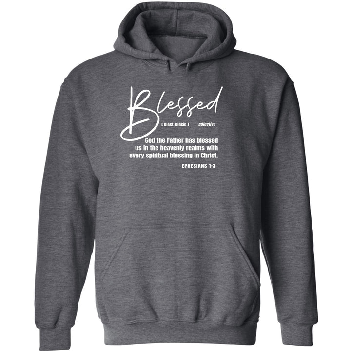 Mens Graphic Hoodie Ephesians - Blessed With Every Spiritual Blessing - Unisex