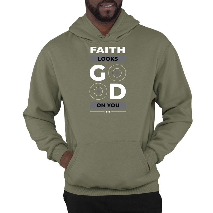 Mens Graphic Hoodie Faith Looks Good - Unisex | Hoodies