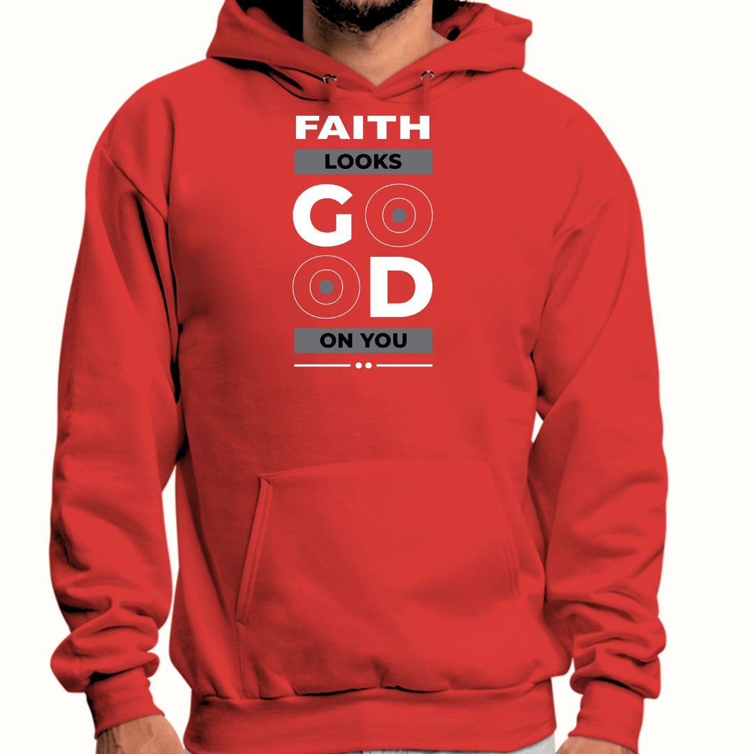 Mens Graphic Hoodie Faith Looks Good - Unisex | Hoodies