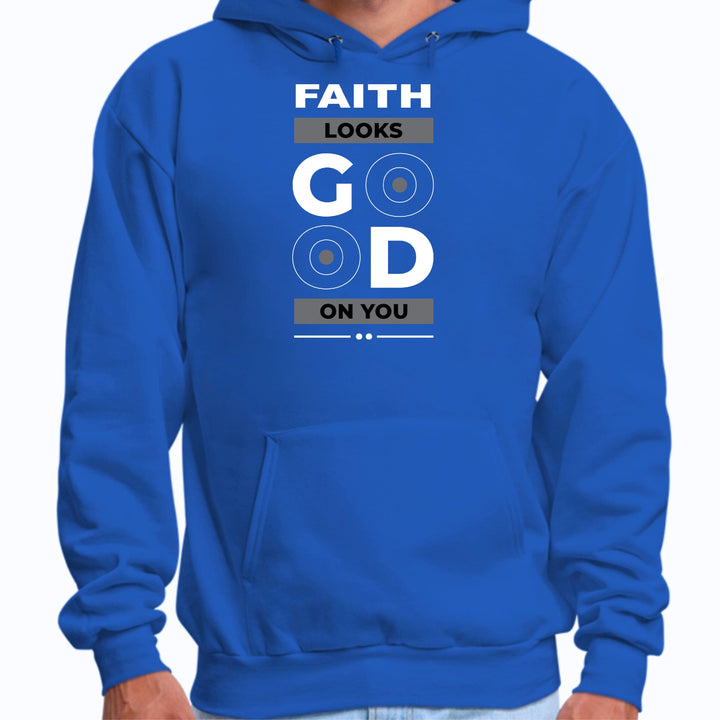 Mens Graphic Hoodie Faith Looks Good - Unisex | Hoodies