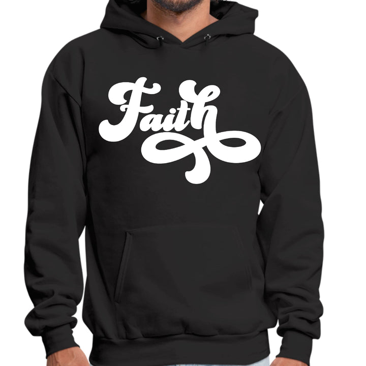 Mens Graphic Hoodie Faith Script Illustration - Unisex | Hoodies