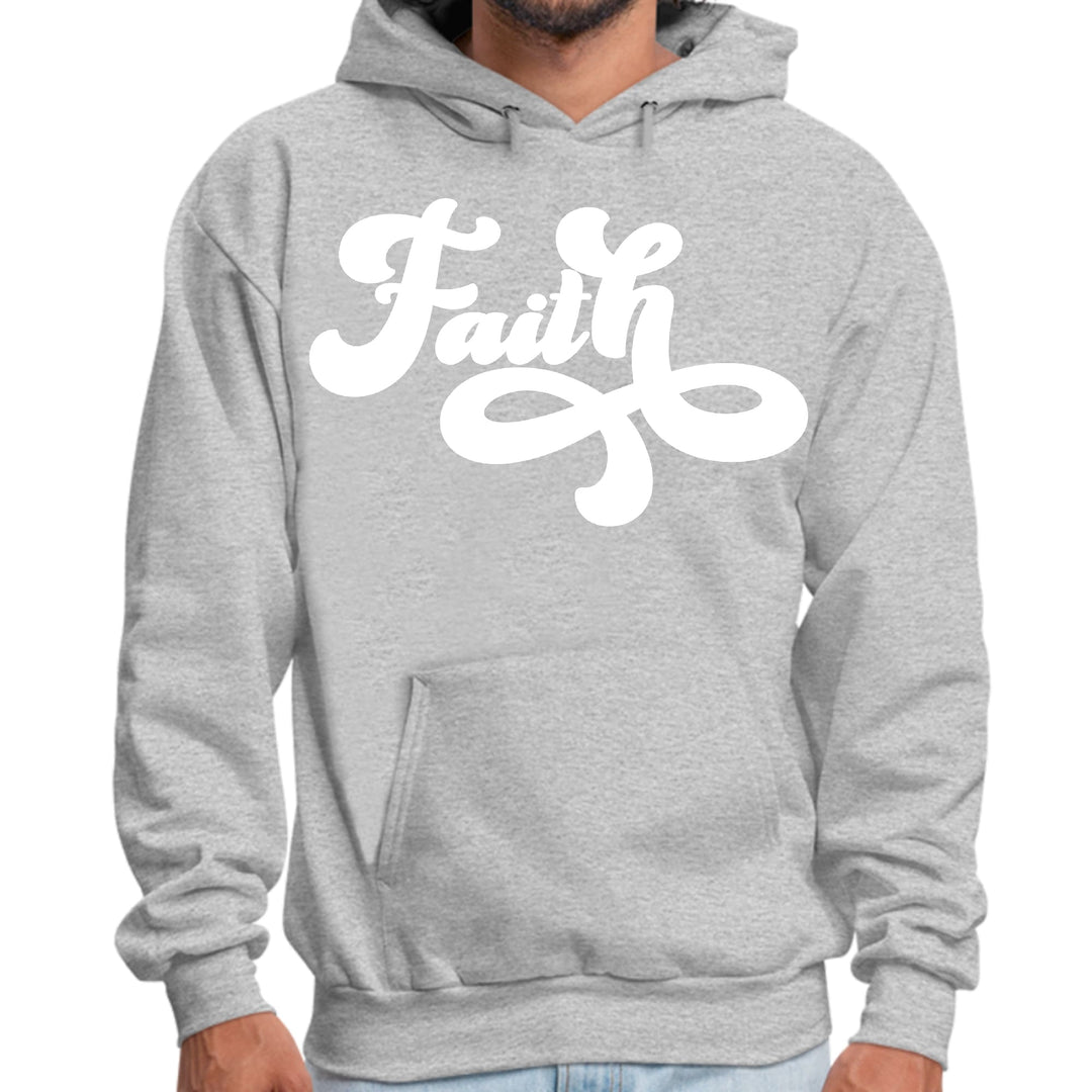 Mens Graphic Hoodie Faith Script Illustration - Unisex | Hoodies