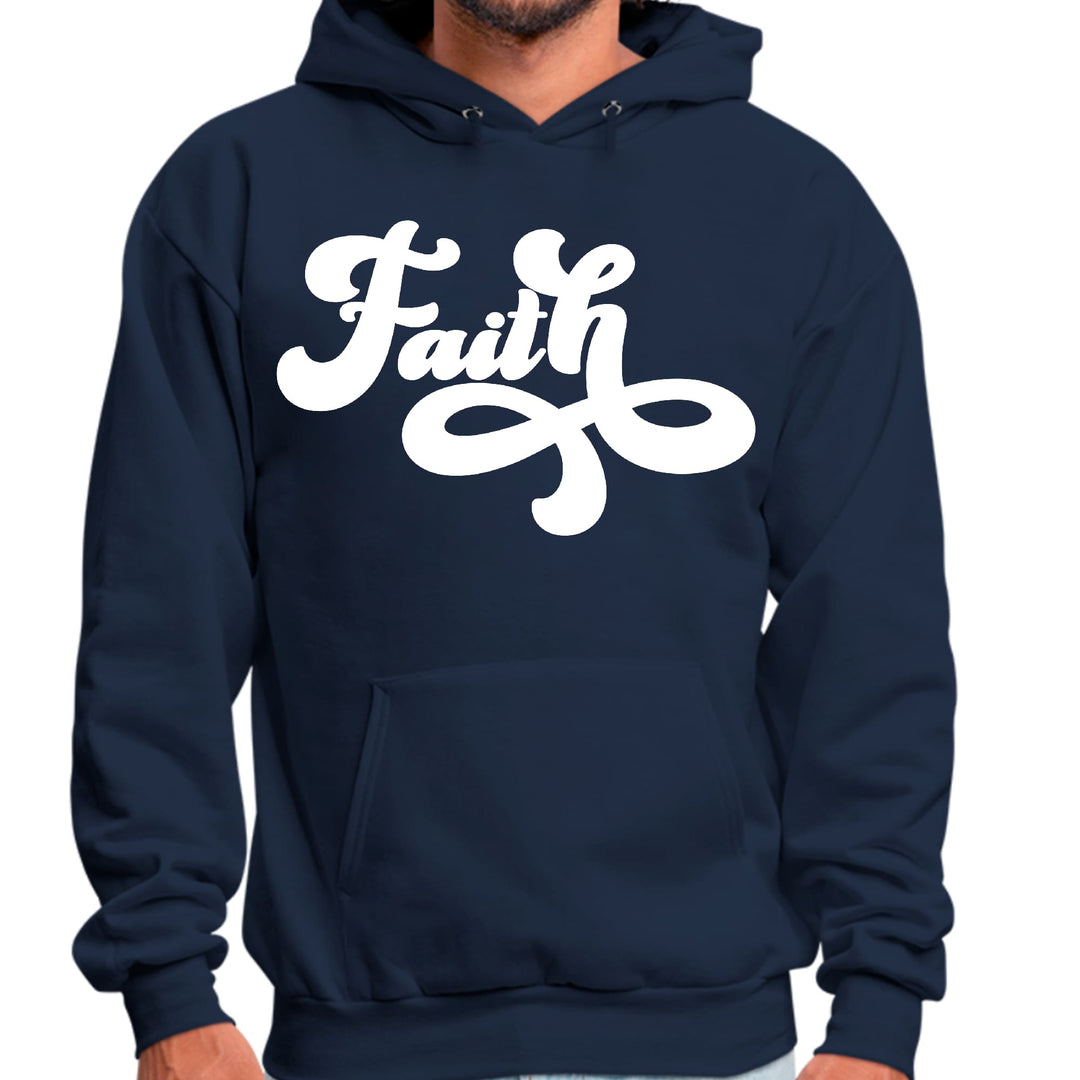 Mens Graphic Hoodie Faith Script Illustration - Unisex | Hoodies