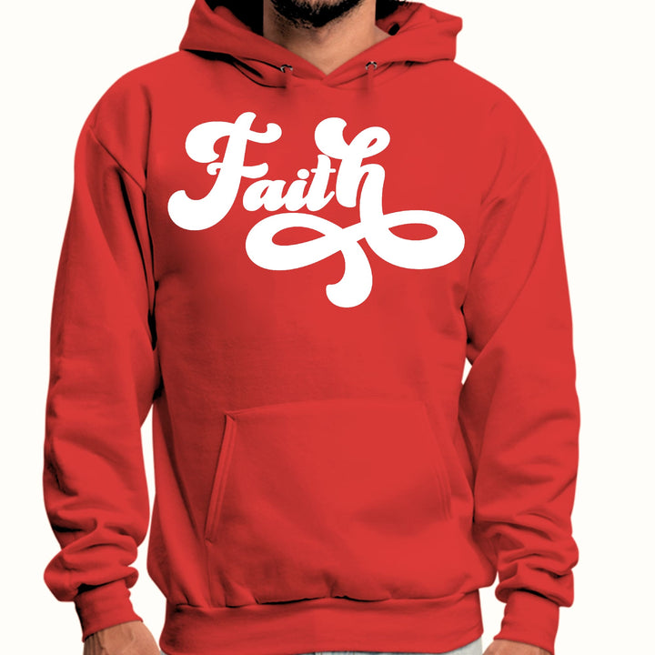 Mens Graphic Hoodie Faith Script Illustration - Unisex | Hoodies