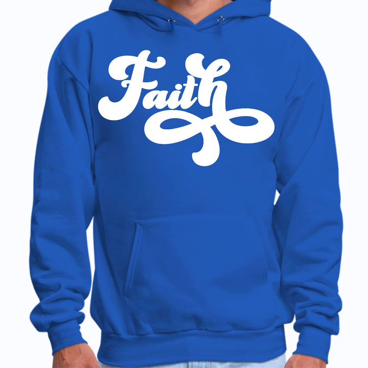 Mens Graphic Hoodie Faith Script Illustration - Unisex | Hoodies