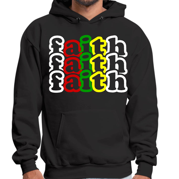 Mens Graphic Hoodie Faith Stack Multicolor Illustration - Unisex | Hoodies