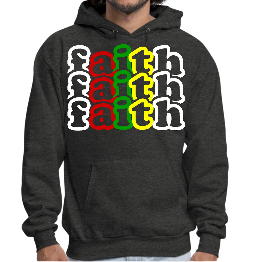 Mens Graphic Hoodie Faith Stack Multicolor Illustration - Unisex | Hoodies