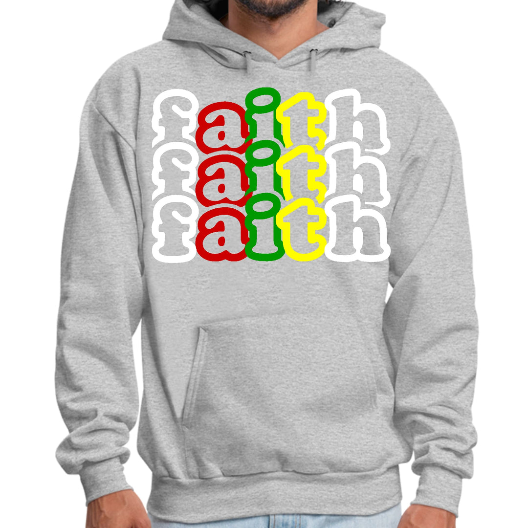 Mens Graphic Hoodie Faith Stack Multicolor Illustration - Unisex | Hoodies