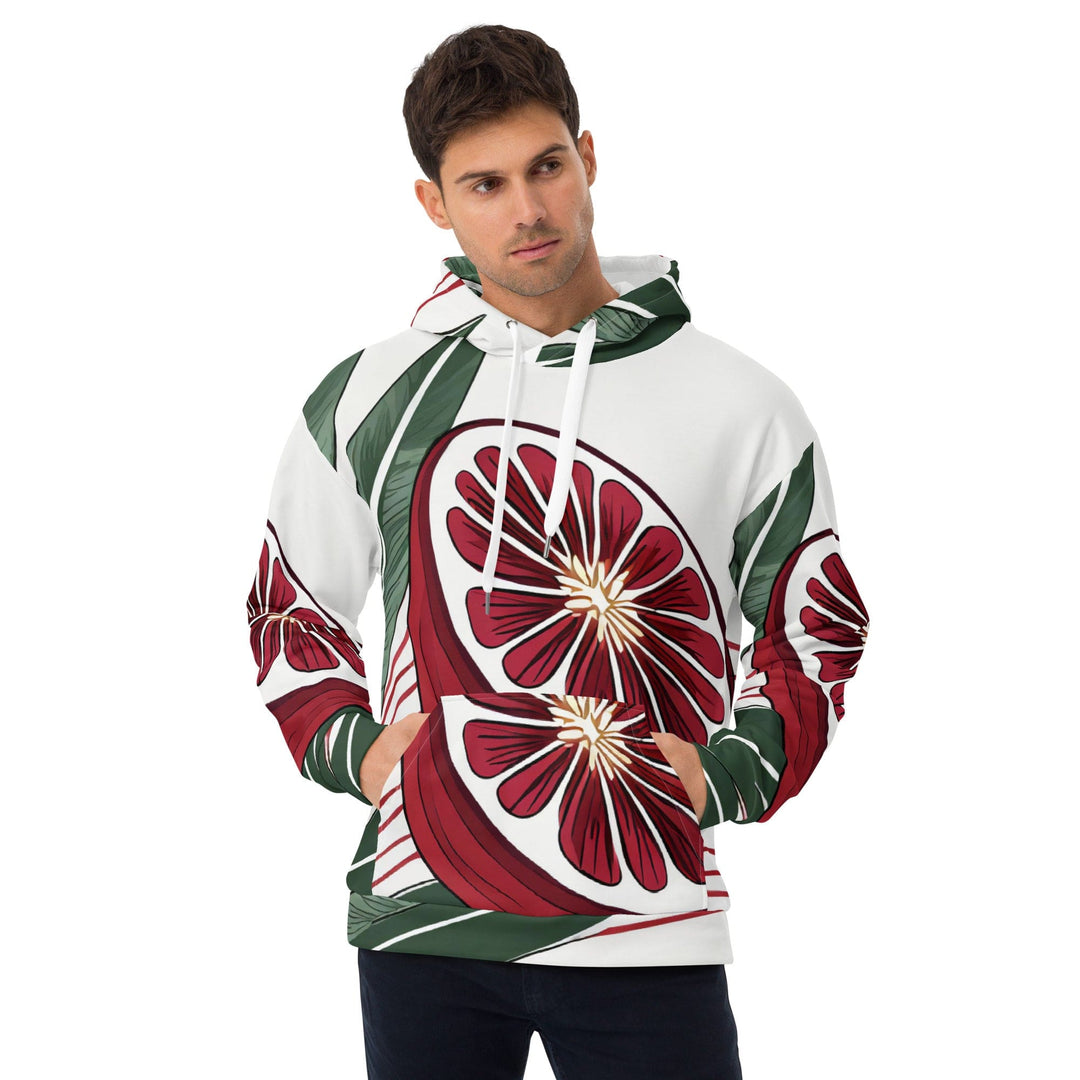 Mens Graphic Hoodie Colorful Floral Lines 3 - Mens | Hoodies | AOP