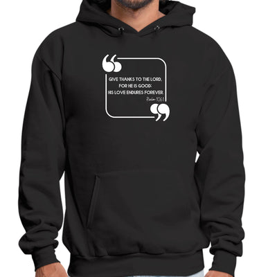 Mens Graphic Hoodie Give Thanks To The Lord - Unisex | Hoodies