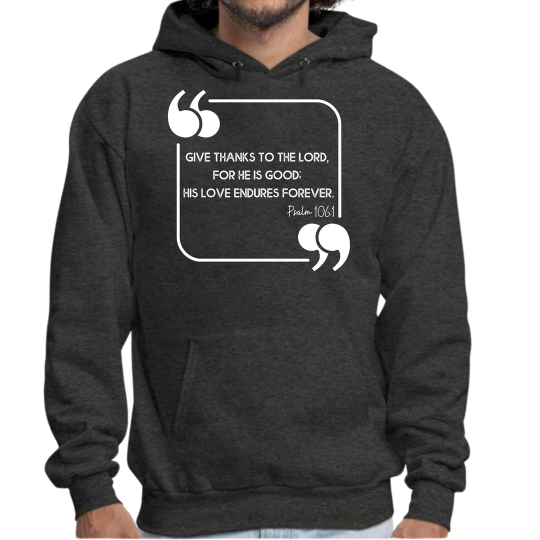 Mens Graphic Hoodie Give Thanks to the Lord - Unisex | Hoodies