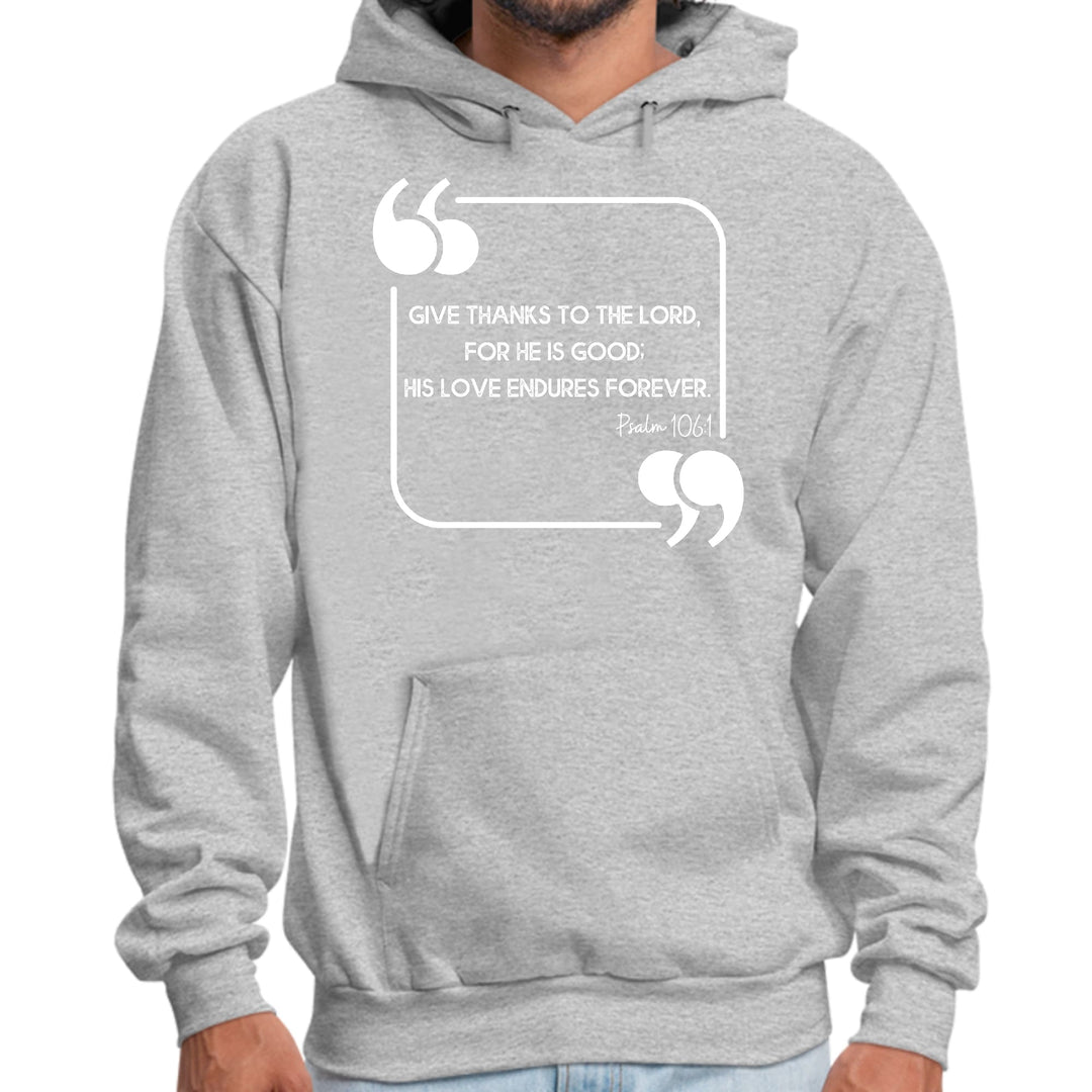 Mens Graphic Hoodie Give Thanks to the Lord - Unisex | Hoodies