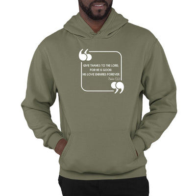 Mens Graphic Hoodie Give Thanks To The Lord - Unisex | Hoodies