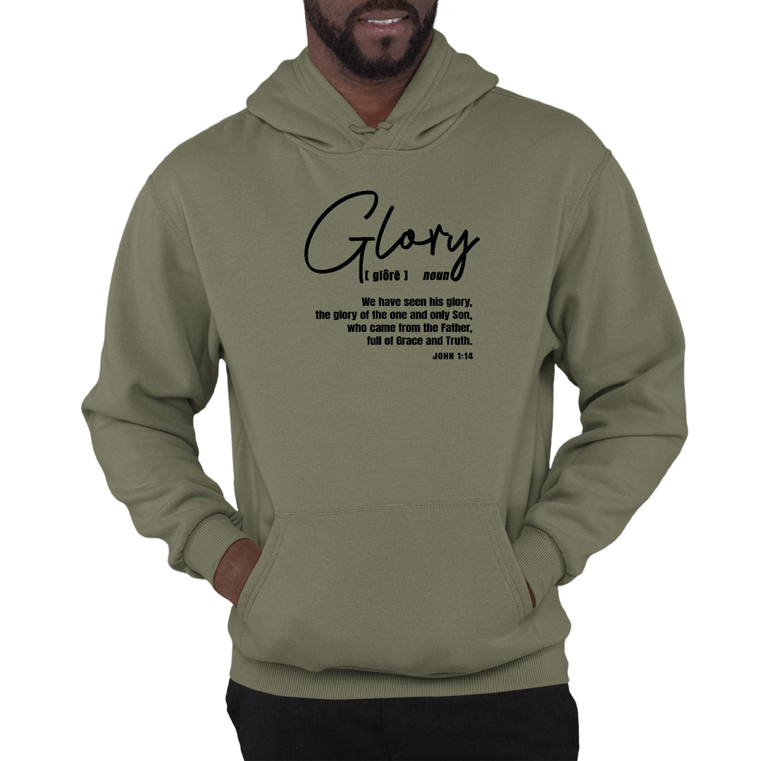Mens Graphic Hoodie Glory - Christian Inspiration Black - Unisex | Hoodies
