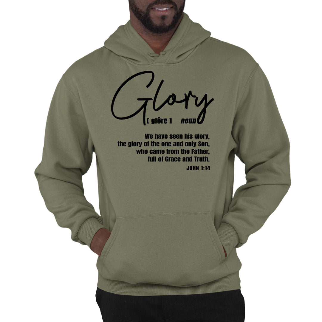 Mens Graphic Hoodie Glory - Christian Inspiration Black - Unisex | Hoodies