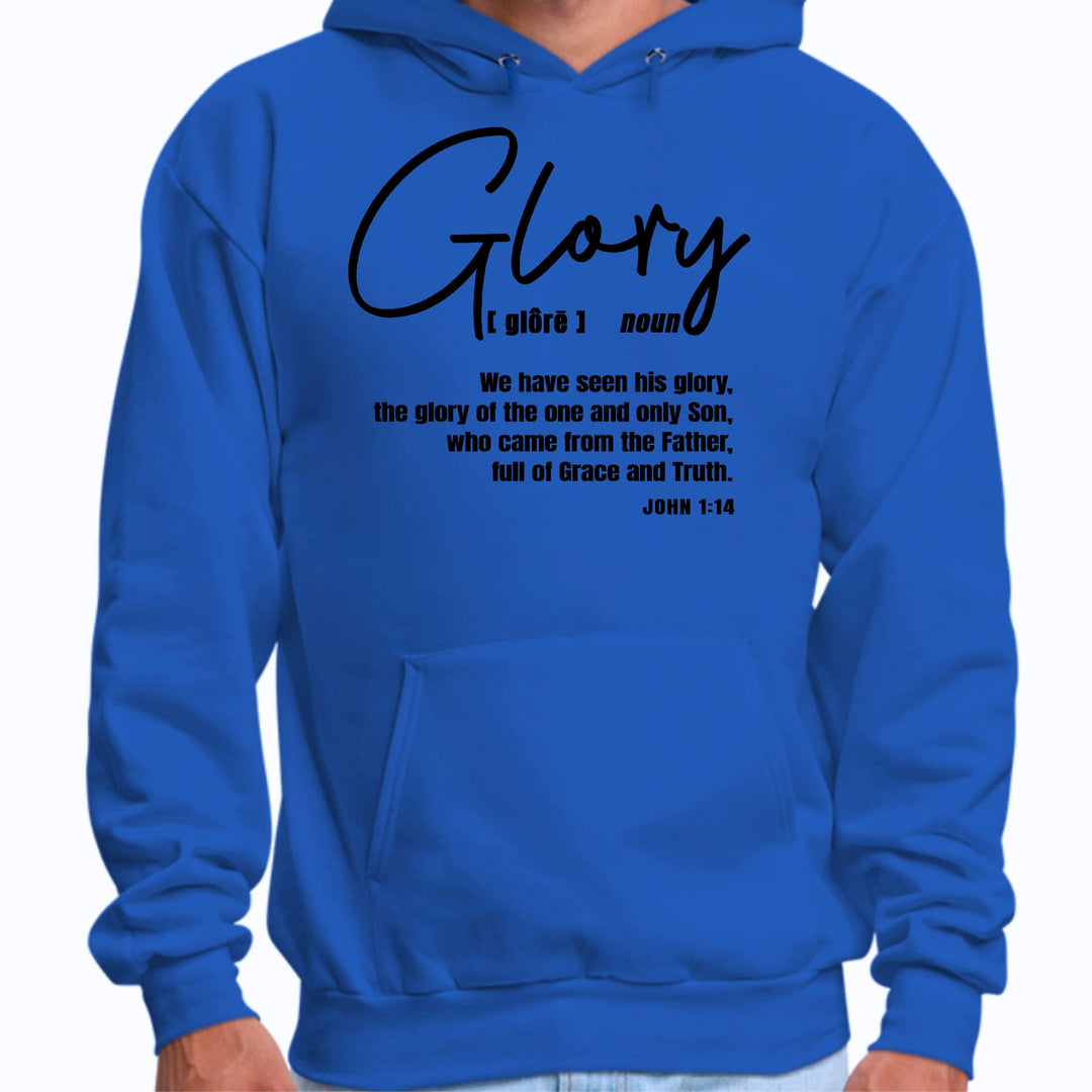 Mens Graphic Hoodie Glory - Christian Inspiration Black - Unisex | Hoodies