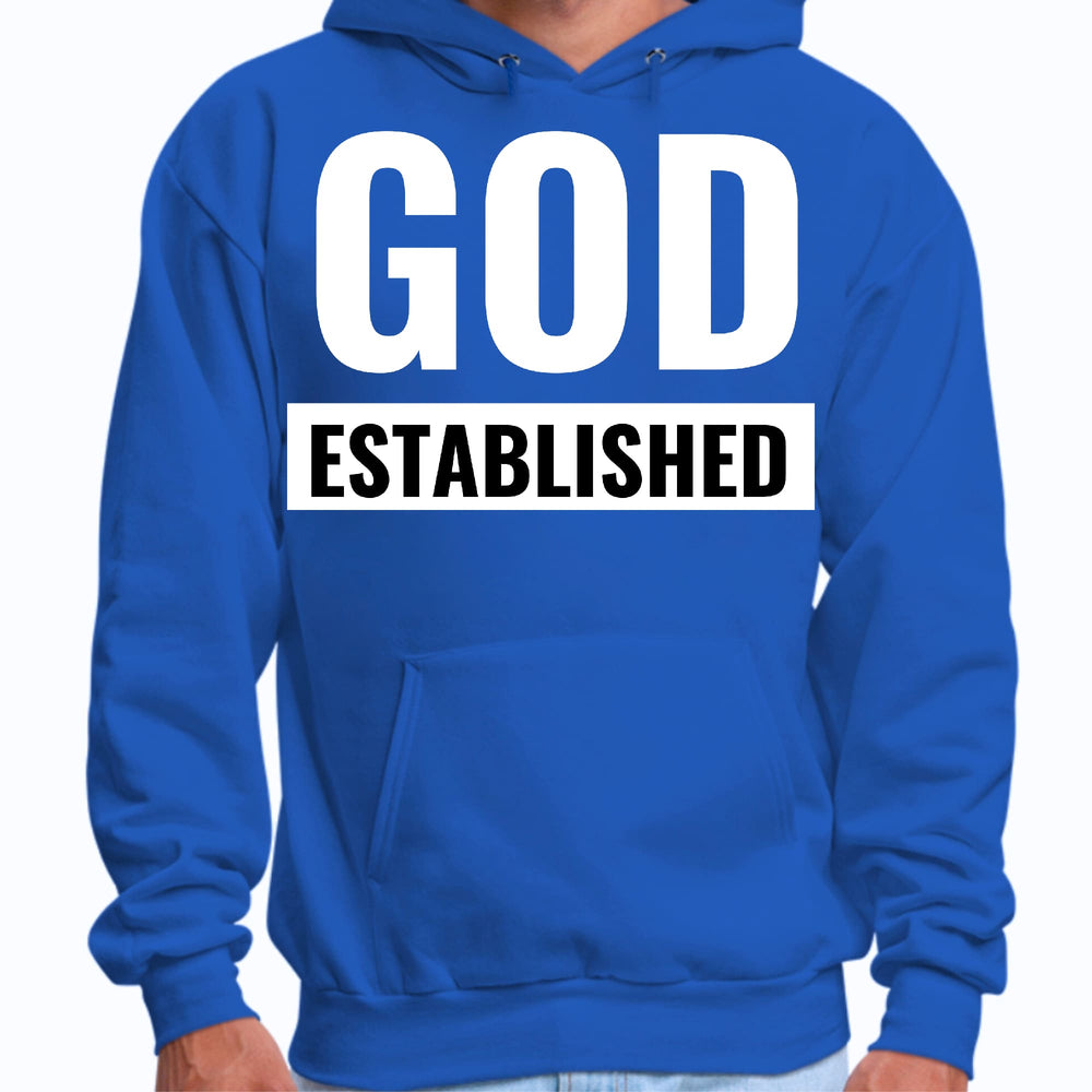 Mens Graphic Hoodie God Established - Unisex | Hoodies