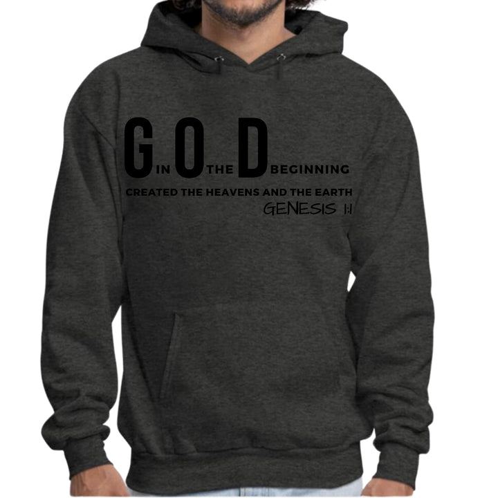 Mens Graphic Hoodie God in the Beginning Print - Unisex | Hoodies