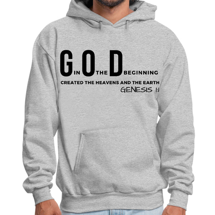 Mens Graphic Hoodie God in the Beginning Print - Unisex | Hoodies