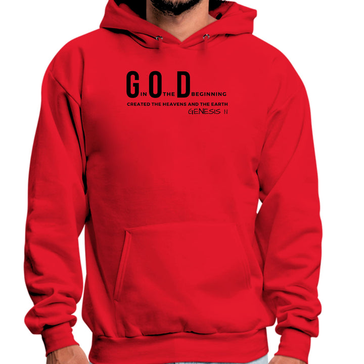Mens Graphic Hoodie God In The Beginning Print - Unisex | Hoodies