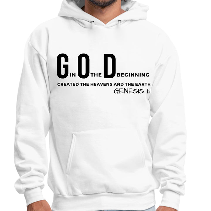 Mens Graphic Hoodie God in the Beginning Print - Unisex | Hoodies