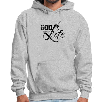 Mens Graphic Hoodie God Inspired Life Black Illustration - Unisex | Hoodies