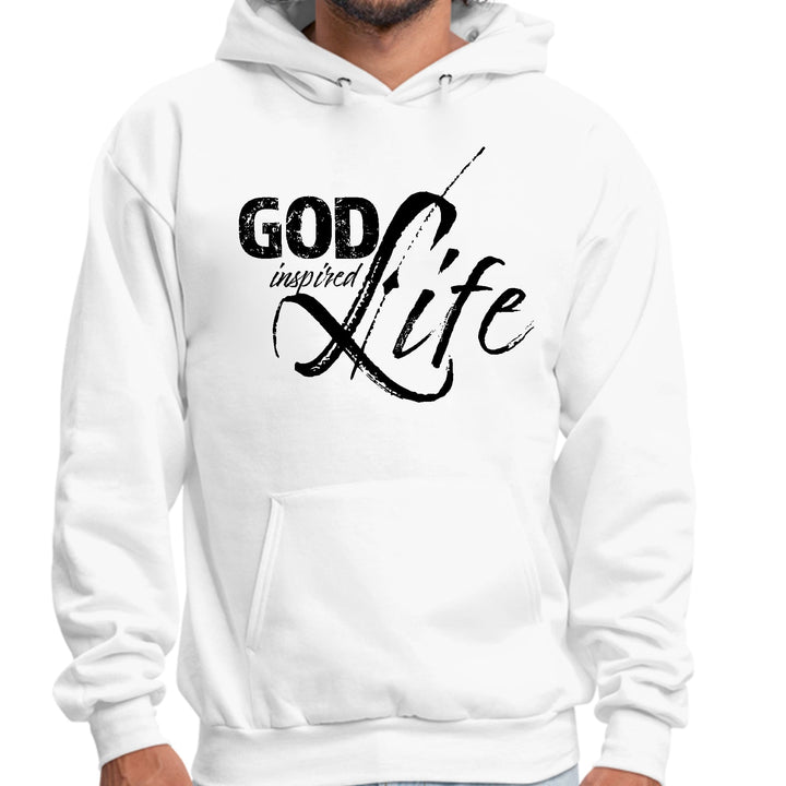 Mens Graphic Hoodie God Inspired Life Black Illustration - Unisex | Hoodies