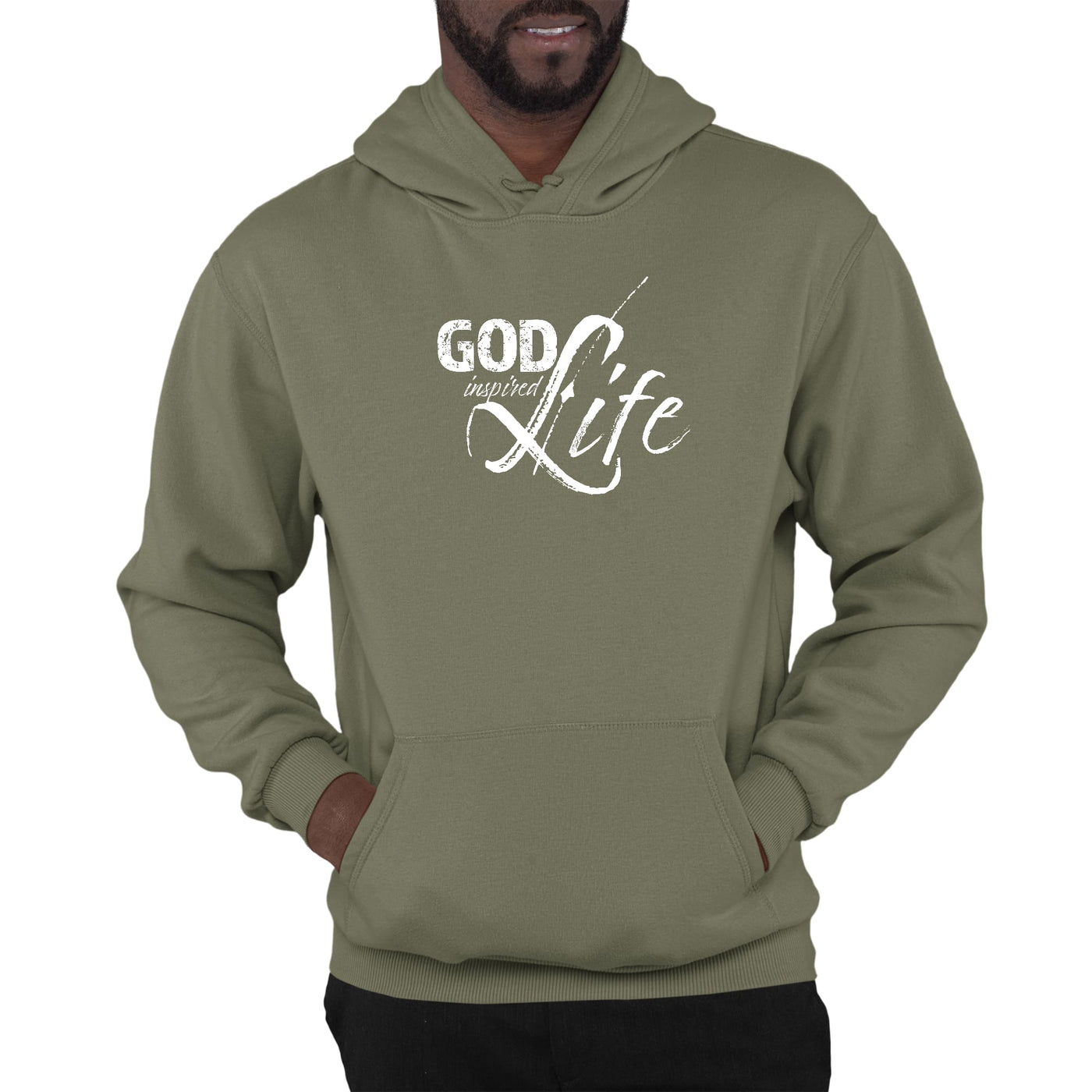 Mens Graphic Hoodie God Inspired Life - Unisex | Hoodies