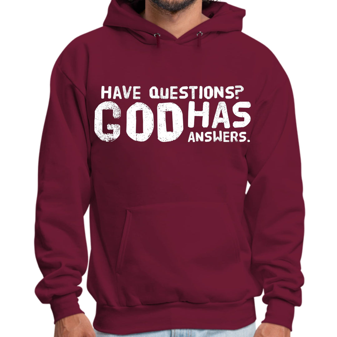 Mens Graphic Hoodie have Questions God has Answers - Unisex | Hoodies