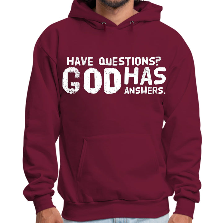 Mens Graphic Hoodie have Questions God has Answers - Unisex | Hoodies