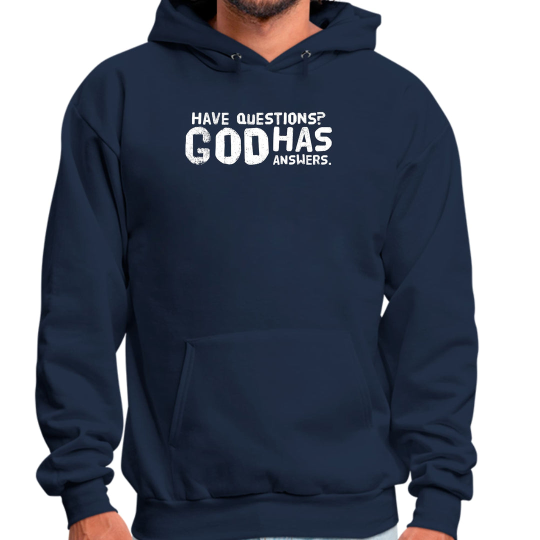 Mens Graphic Hoodie Have Questions God Has Answers - Unisex | Hoodies