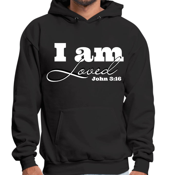 Mens Graphic Hoodie i am Loved - John 3:16 Illustration - Unisex | Hoodies