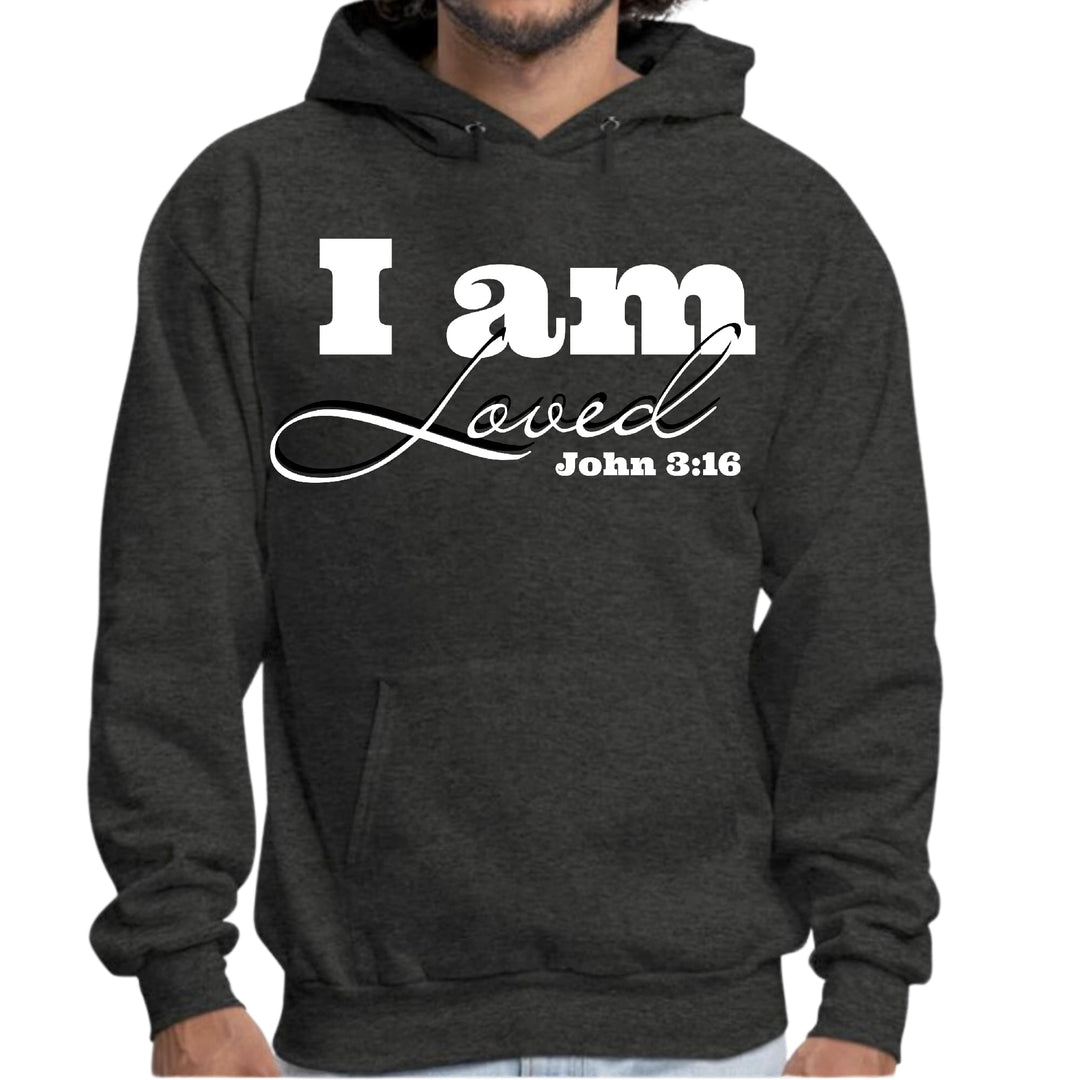 Mens Graphic Hoodie i am Loved - John 3:16 Illustration - Unisex | Hoodies