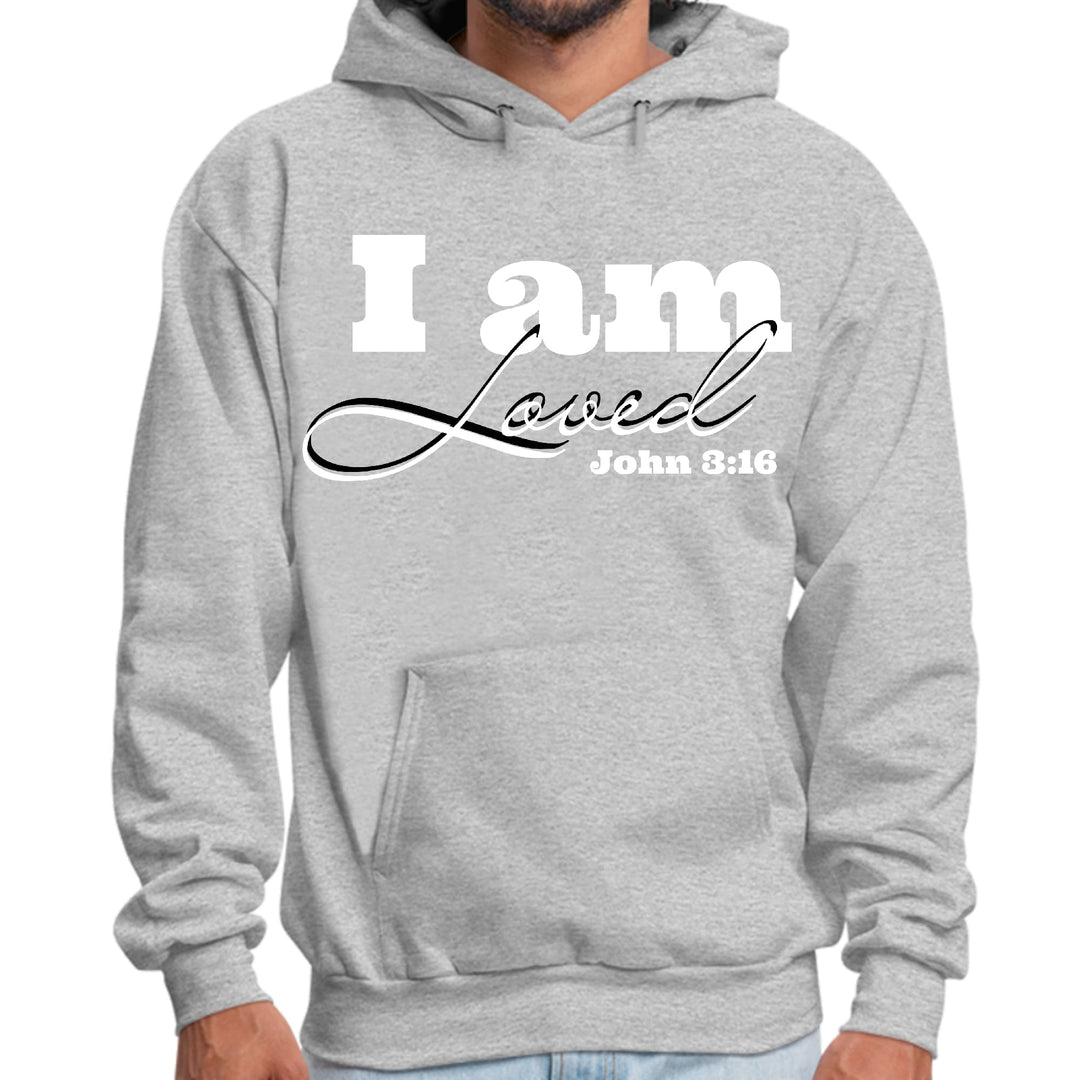 Mens Graphic Hoodie i am Loved - John 3:16 Illustration - Unisex | Hoodies