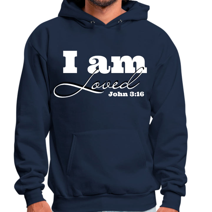 Mens Graphic Hoodie i am Loved - John 3:16 Illustration - Unisex | Hoodies