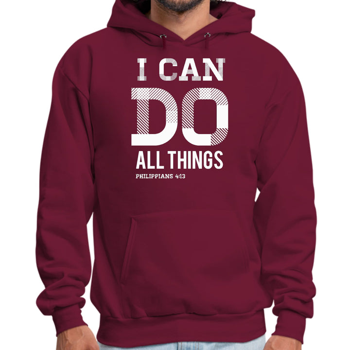 Mens Graphic Hoodie i can do All Things Philippians 4:13 - Unisex | Hoodies