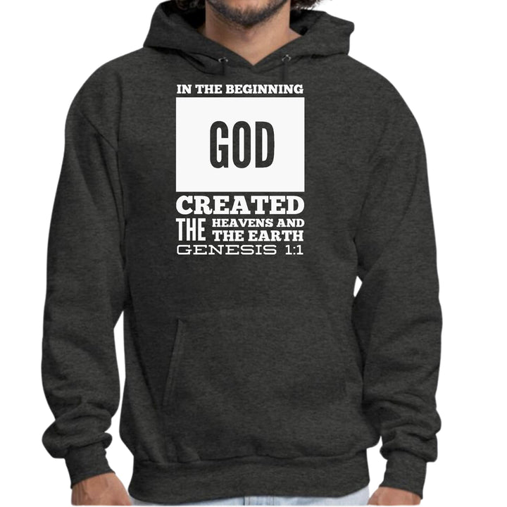 Mens Graphic Hoodie in the Beginning Print - Unisex | Hoodies