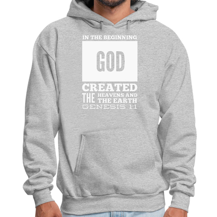 Mens Graphic Hoodie in the Beginning Print - Unisex | Hoodies