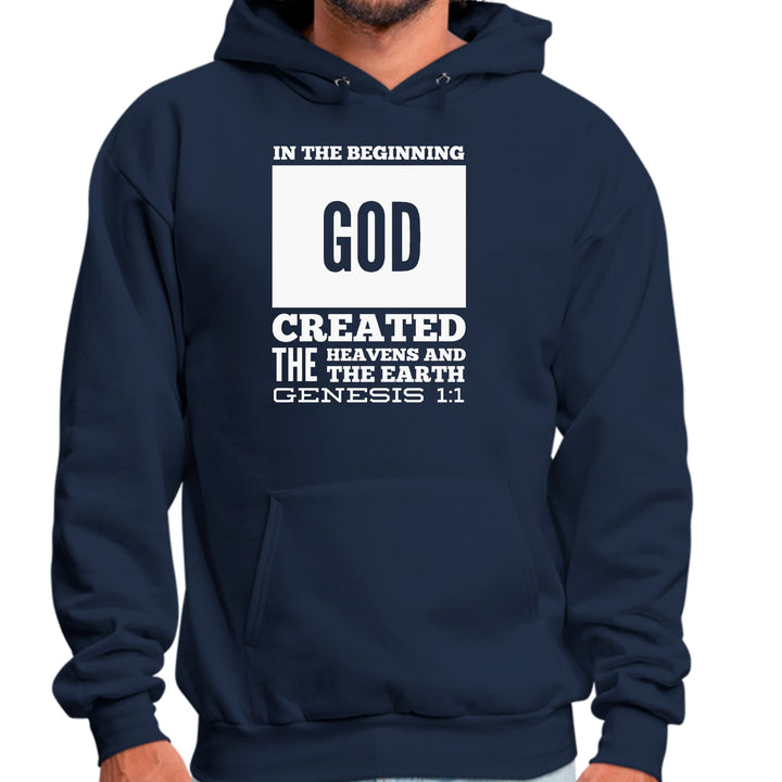 Mens Graphic Hoodie in the Beginning Print - Unisex | Hoodies